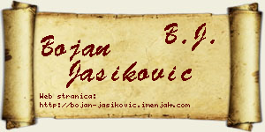 Bojan Jasiković vizit kartica